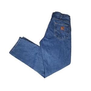 Carhartt Jeans Mens 34x30 Traditional Fit B18 STW Traditional Straight Leg Denim